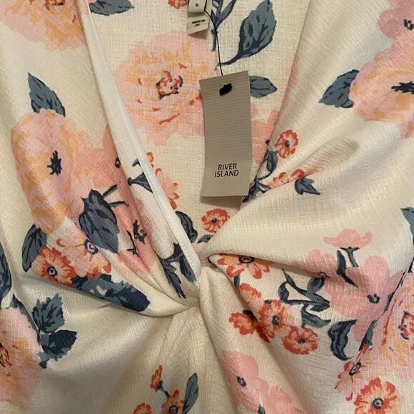 River Island Floral Mini Dress Sz S NWT - Picture 4 of 4